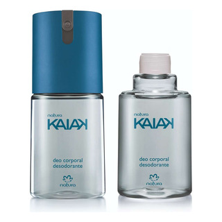 Kit Natura Deo Corporal Kaiak Masculino 100ml Com Refil Kit Natura Deo Corporal Kaiak Masculino 100ml Com Refil