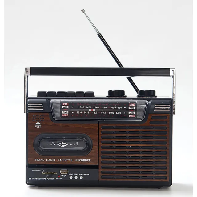 Reproductor Y Grabadora De Casetes, Portátil, C/radio Am Fm