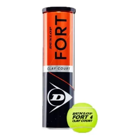 Tarros De Pelotas Dunlop Fort Clay X4 , Envío Gratis. 4 Und
