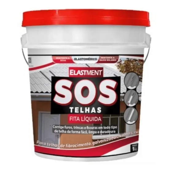 Sos Telhas Elastment Trincas Furos  Cor Telha 18 Lts