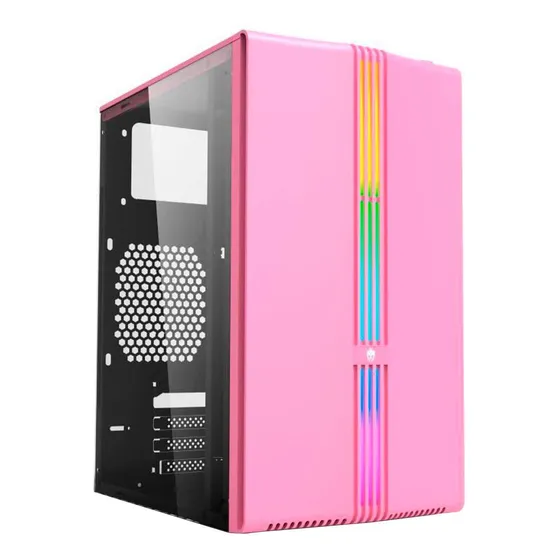 Gabinete Gamer Evolut Lotus, Lateral Em Vidro Temperado,