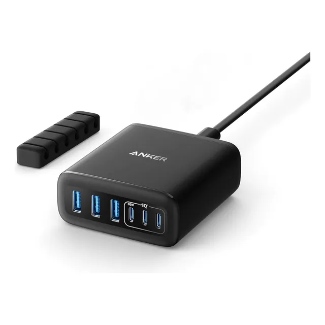 Anker Cargador Estación De Carga 112w Súper Rápida 6 Puertos