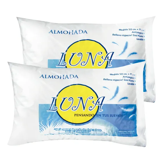 Almohadas Luna Descanso Total Pack X2