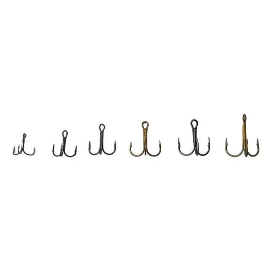 Anzuelos De Pesca Triple. Varias Medidas. Paq De 10 Unidades