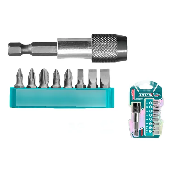 Set 9 Piezas Adaptador + Puntas Total Tacsd3091 Lachispa