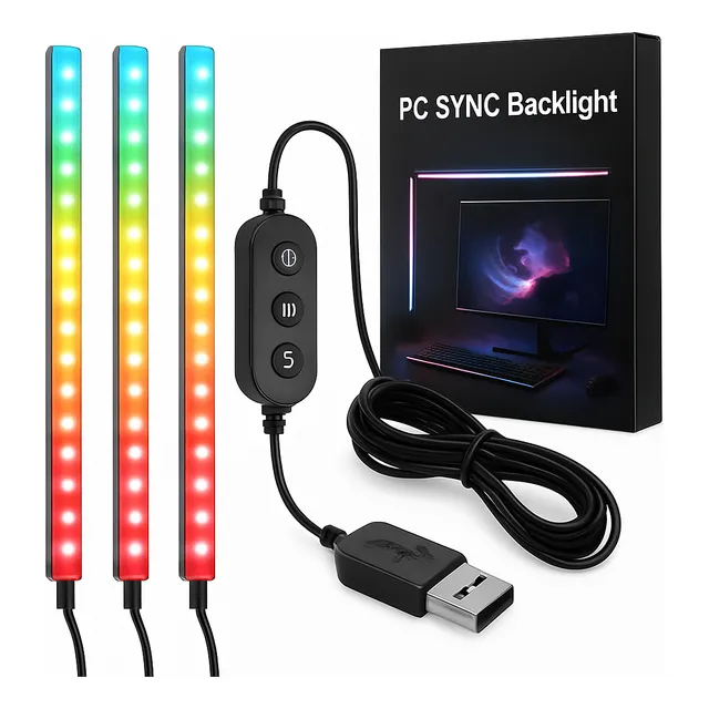 Tira Luz Led Cinta Kit Para Pc Sync Backlight Y Smart Tv