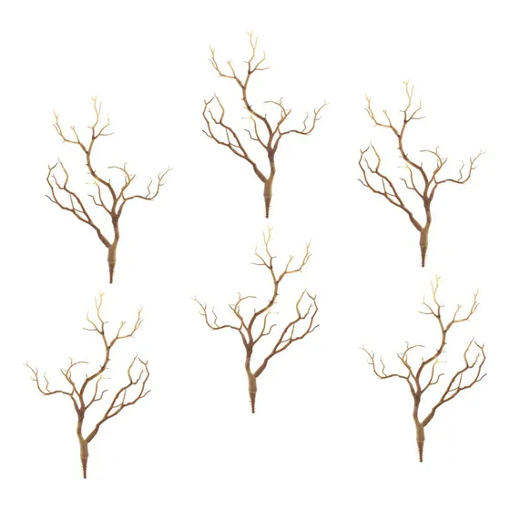 . 6 Centros De Mesa Únicos Con Ramas De Árbol Secas Para