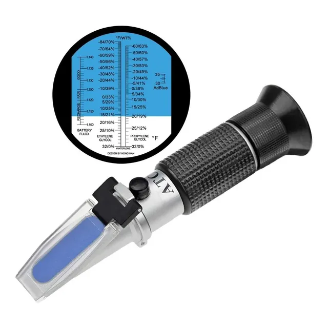Refractómetro Para Autos Etilenglicol, Propilenglicol Y Fact