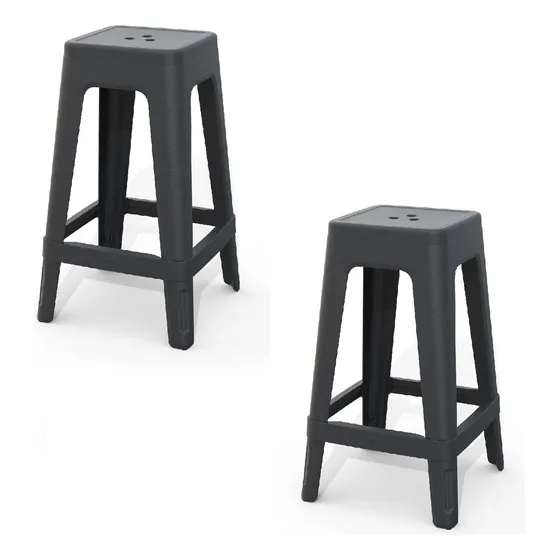 Banquetas Taburetes Tolix Lucca Bar Set X2 Unidades
