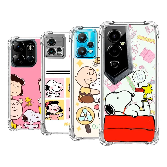 Estuche Forro Antigolpe Snoopy Xiaomi Redmi Poco