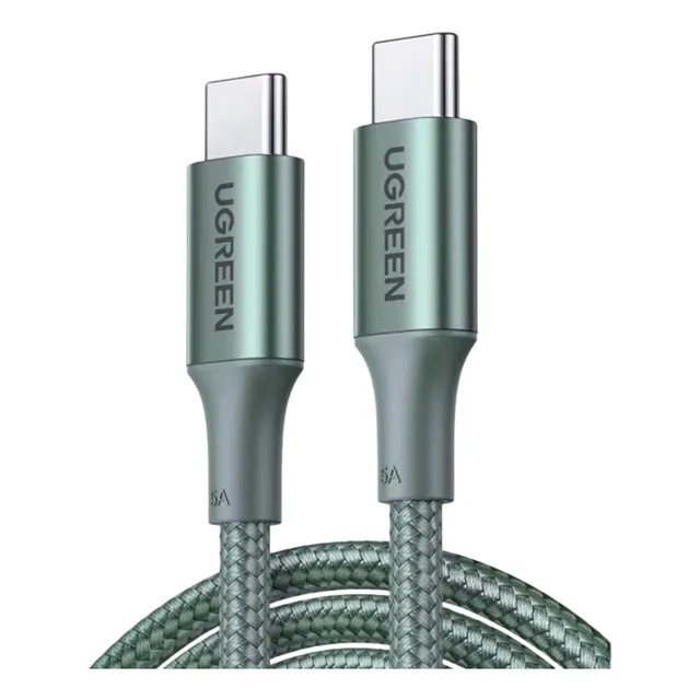 Cable De Carga Usb-c 2 Metros 100w Verde Ugreen