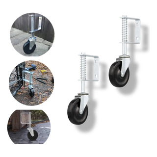 2 Ruedas Para Porton De 4 Pulgadas, Rodaja Con Resorte 2 Ruedas Para Porton De 4 Pulgadas, Rodaja Con Resorte