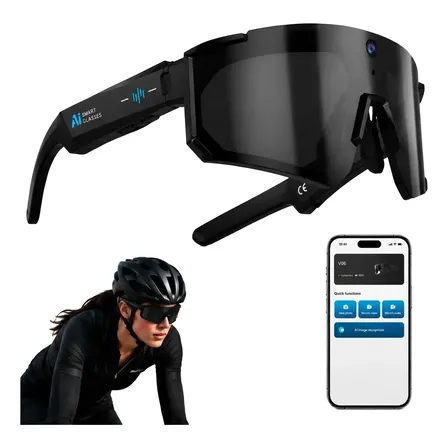 Lentes Inteligentes Con Cámara Ia Grabación Negro