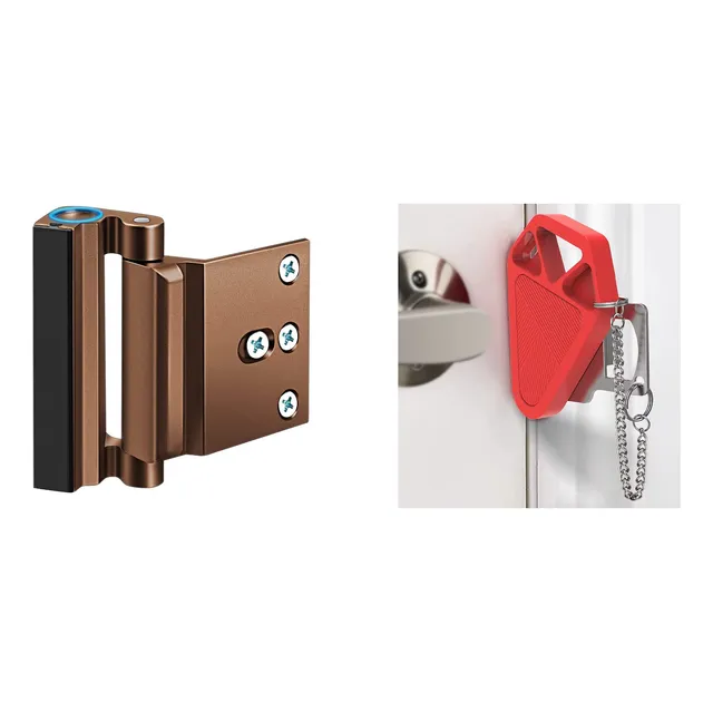 Cerradura Puerta Viaje Para Habitacion Hotel + Refuerzo