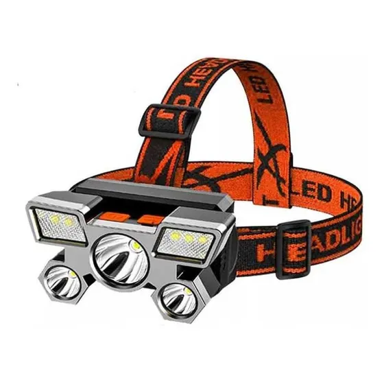 Linterna De Cabeza Led Recargable Acampar Pesca Deporte 