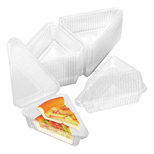 Envase Triangular Porta Torta 13x10x7cm (100 Unidades)
