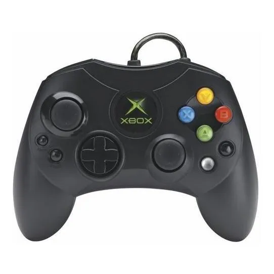 Control Xbox Clasico Color Negro Alambrico Joypad Mando