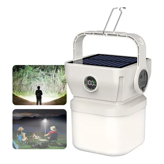 Lámpara Camping Luz Solar Linterna Potente Luces Iluminación