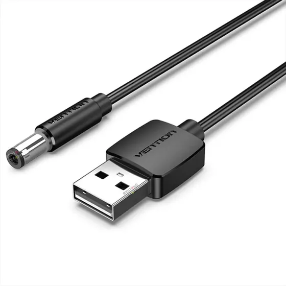 Cable Adaptador Vention Usb A Alimentacion 5.5mm Dc 50cm