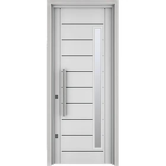 Puerta Doble Chapa Inyectada Exterior Reforzada Atex 1530t Blanco