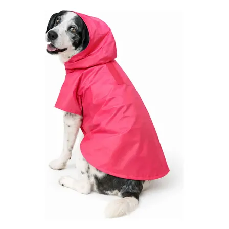 Capa De Chuva Para Cachorro Grande Impermeável Com Capuz