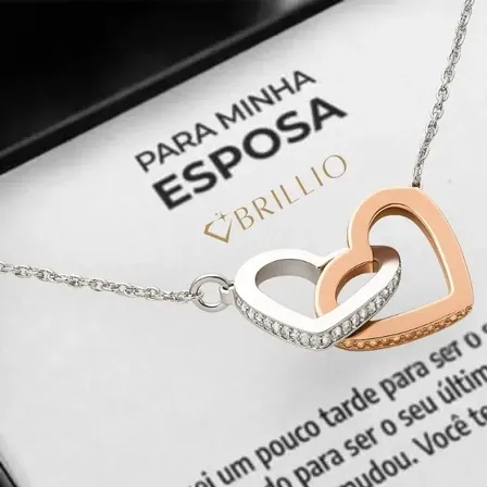 Presente Para Esposa Colar Banhado A Ouro 18k Com Mensagem