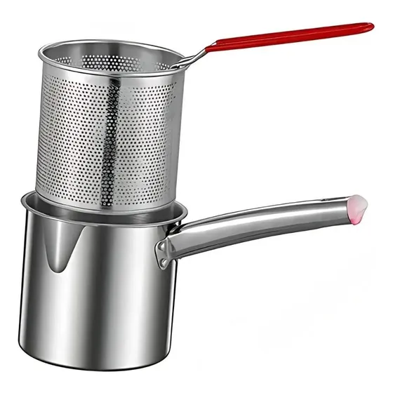 Olla Para Freír  Cacerola Para Leche Olla Con Pinzas