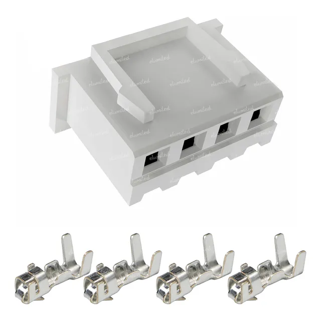 12 Conectores Hembra 2.50mm 4 Vias Jst Xh Con Terminales