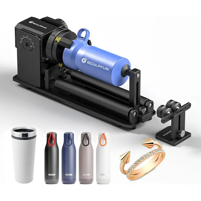 Sculpfun Rolo Rotativo A Laser Ra Pro Max Com Elevador 4em1