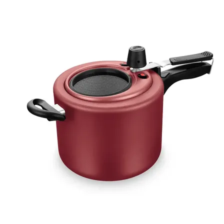 Panela de pressão vermelha antiaderente MTA 6000 4.5L - 1 unidade