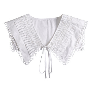 Decoración De Cuello Falso Blanco De Moda Para Mujer. Decoración De Cuello Falso Blanco De Moda Para Mujer.