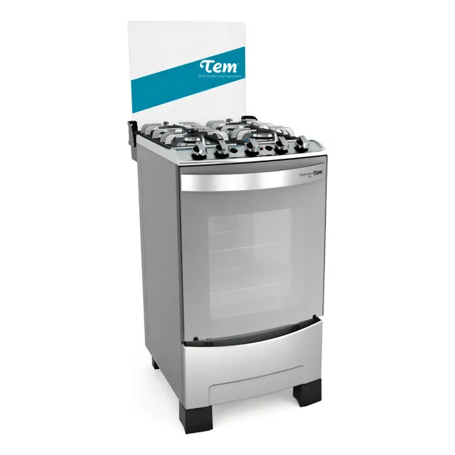Cocina Tem Celebración Plus color inox con puerta con visor 220V
