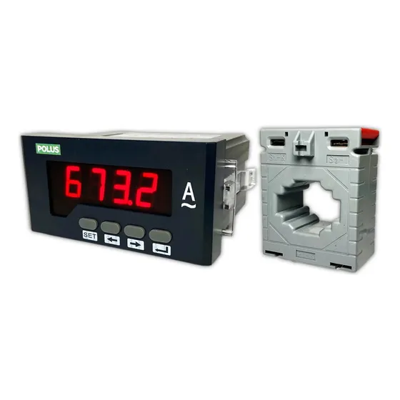 Kit Amperimetro Digital 48x96mm 500a/5a Bivolt + Tc 500a/5a
