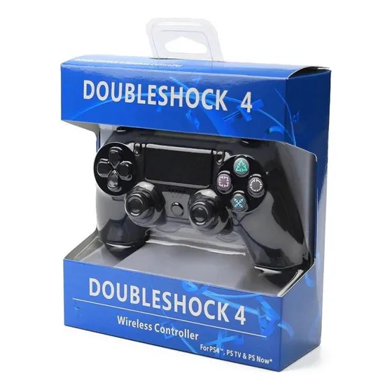 Controle S Para Ps4 Sem Fio Paralelo Double Motor Vibration 4 Rd Acessórios cor Preto