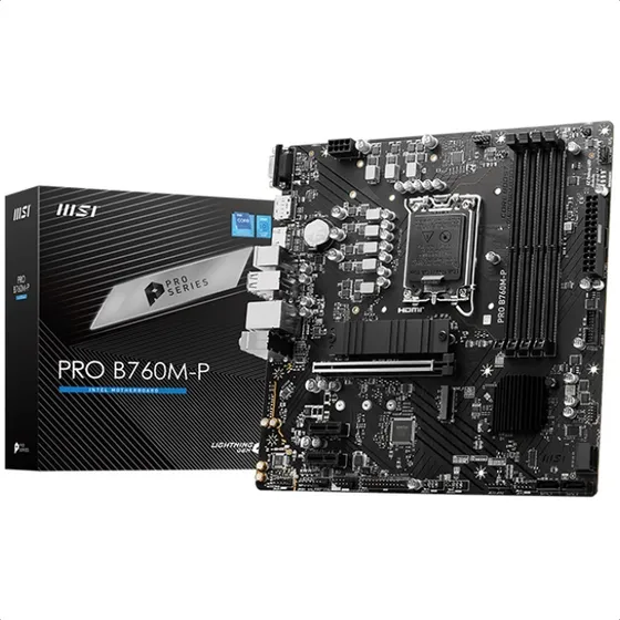 Tarjeta Madre Msi Pro B760m-p Ddr5 M.2 Hdmi Usb-c 1700