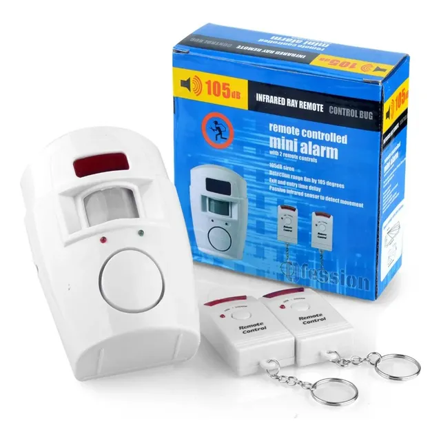 Alarma Antirobo Inalámbrico Con Sensor Pir Y 2 Controles