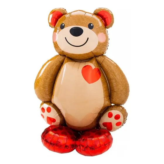Globo Gigante Oso San Valentin Amor Aniversario 120cm