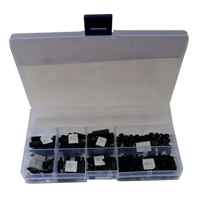 Be Kit Tornillos Plastico Color Negro Proyectos Electronicos