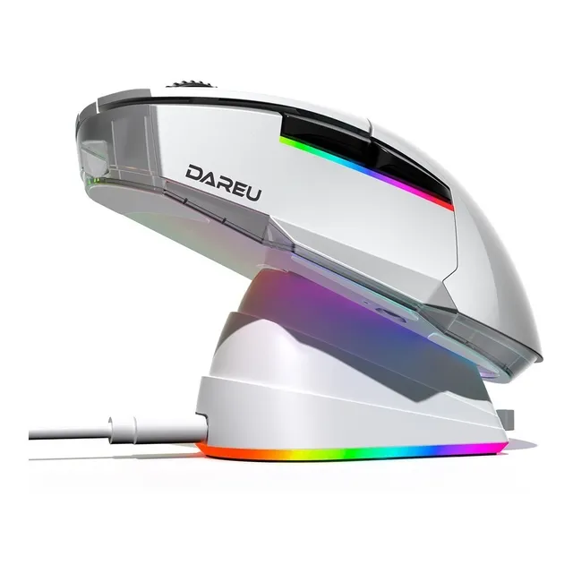 Mouse Gamer Inalámbrico Dareu A955 De Tres Modos C/luz Rgb