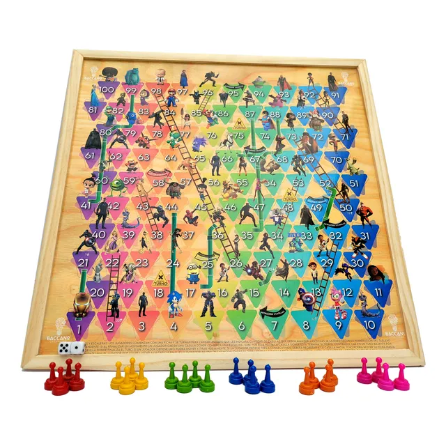 Parqués Magnetico De 6 Puestos Doble Cara Escalera Y Fichas