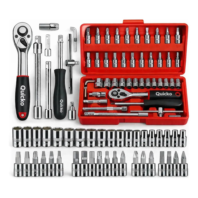 Kit Chaves Ferramentas Jogo Fenda Philips Catraca Soquete Allen 46 Peças Com Maleta Comple... Kit Chaves Ferramentas Jogo Fenda Philips Catraca Soquete Allen 46 Peças Com Maleta Comple...