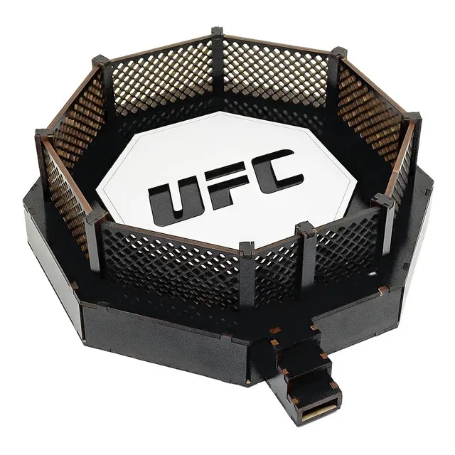 Octogno De Decoração Ring Mdf Ufc Boxe Luta Muay Thai