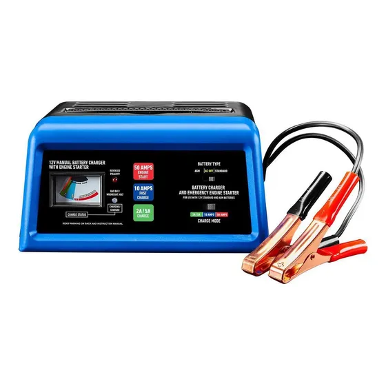 Cargador Bateria 12v Automático  2-10 Amp Con Arrancador