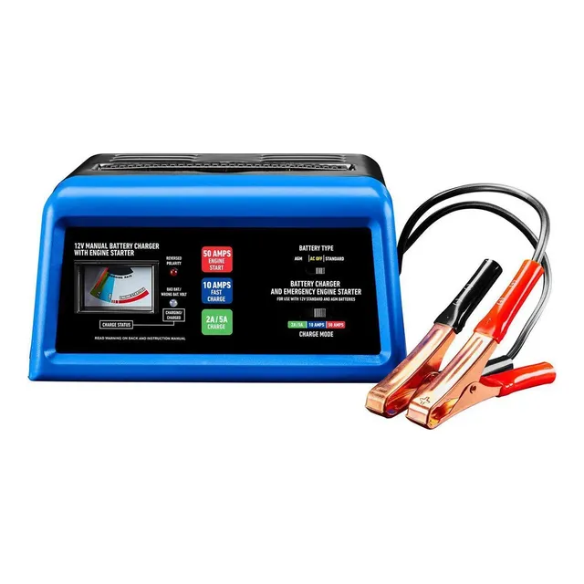 Cargador Bateria 12v Automático  2-10 Amp Con Arrancador