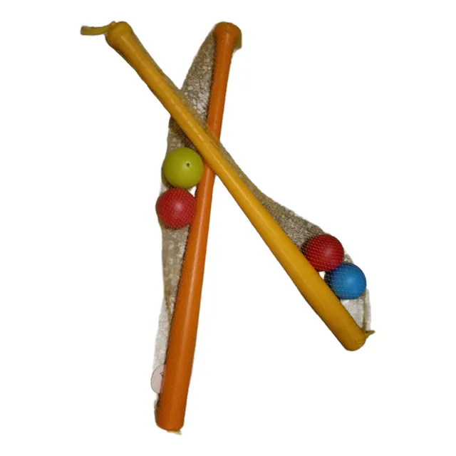 Bate Y 2 Pelota Plastico 75cm