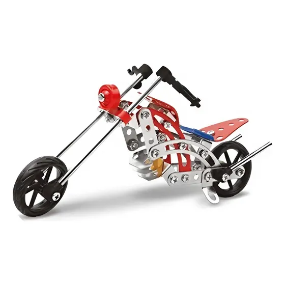 Moto Mecano Metálico Para Armar  99 Pzs
