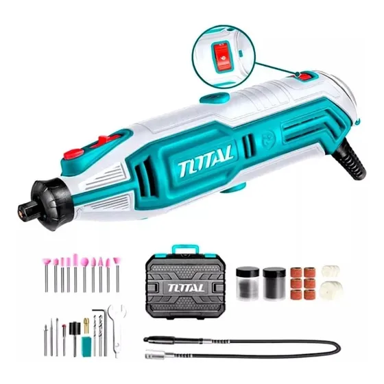 Mini Grinder Esmeril Total 130w Eléctrico 109 Piezas Pulidor Frecuencia 50/60Hz Potencia 130 W