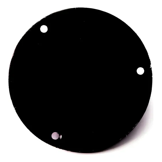 Escudo Plate Traseiro Chave Seletora Les Paul Sg Spirit Pto Cor Preto Desenho Liso