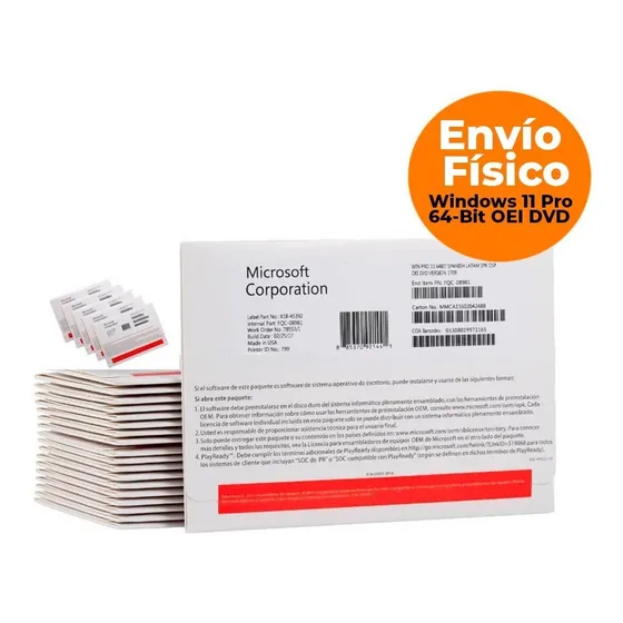 Windows 11 Pro Dvd Oem 64-bit Español - Entrega Inmediata