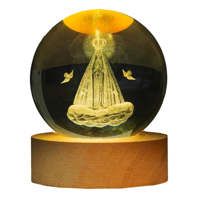 Lampara Bola De Cristal 3d Imágenes Religiosas